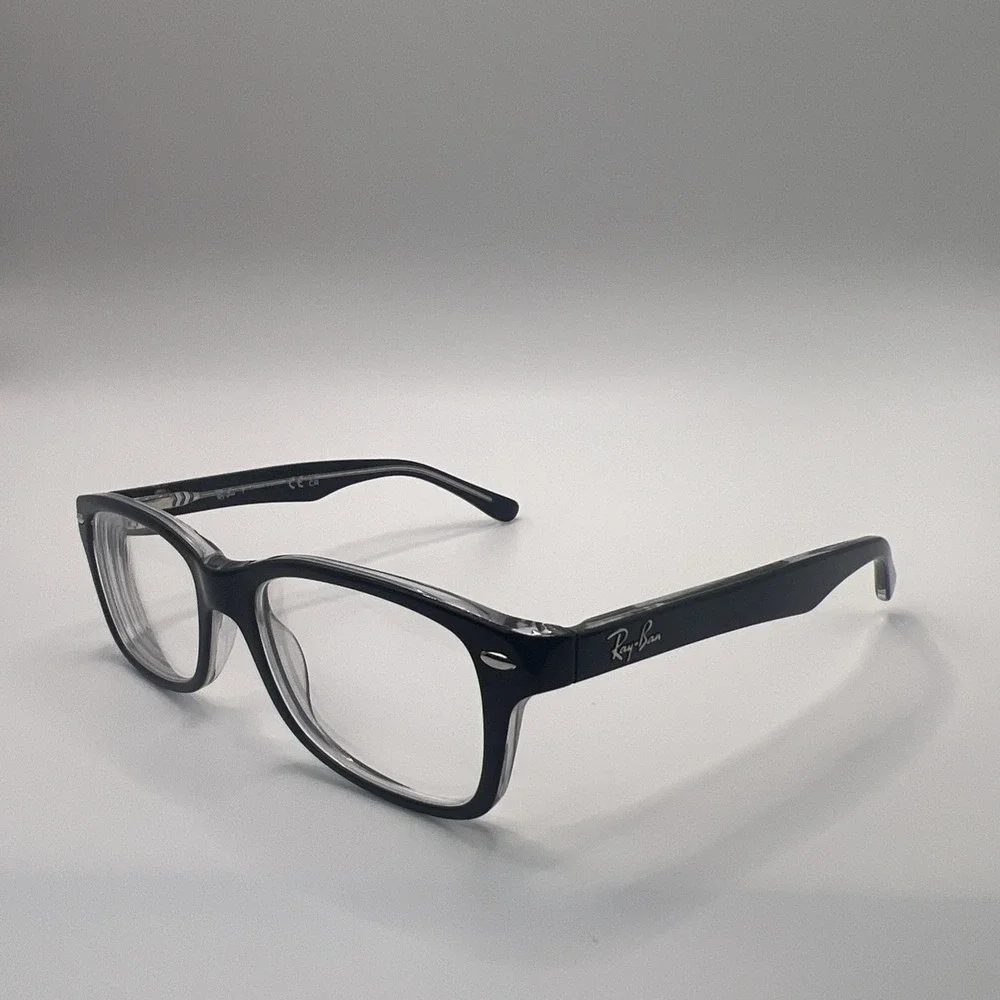 Ray-Ban RB 1531 3529 Black Clear Eyeglasses Frames Only 48-16 130 Kids Youth